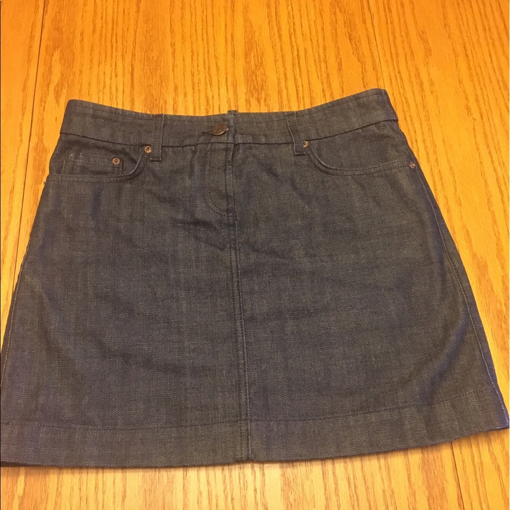 J. Crew dark denim skirt