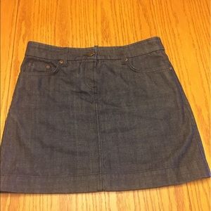 J. Crew dark denim skirt