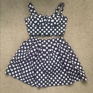 Polka dot skater skirt