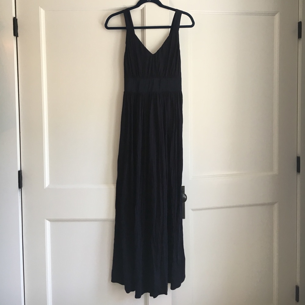 Jcrew navy maxi dress