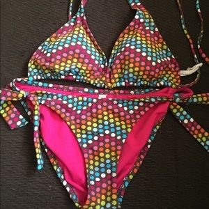 Multi Colored Polka Dot Bathing suit