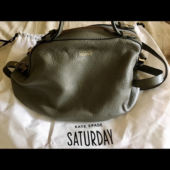 Kate Spade Saturday Bowling Bag Satchel-Gray - Picture 2 of 5