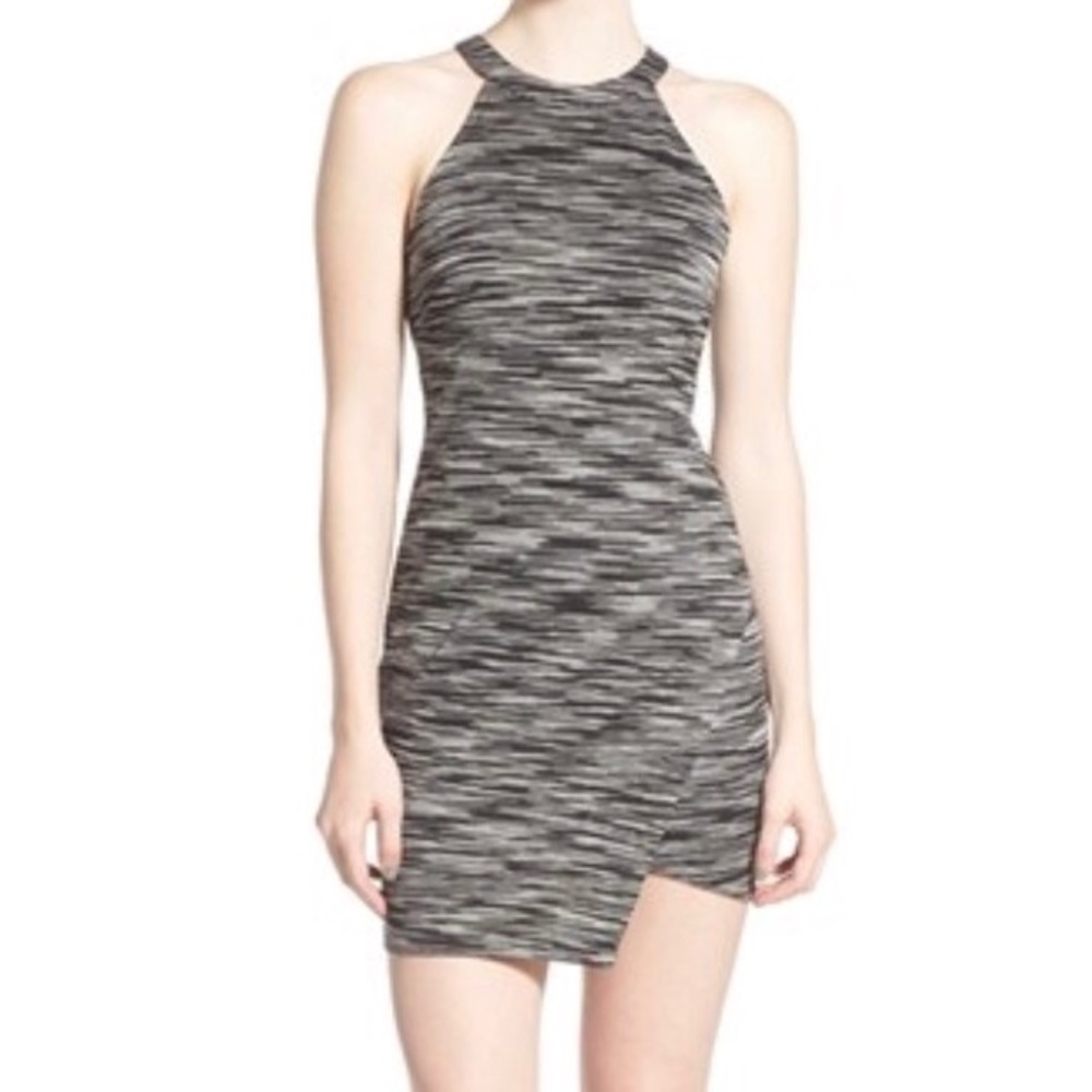Astr Dress: Grey Space Dye