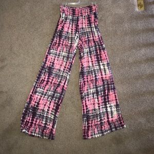 Tye dye parachute pants