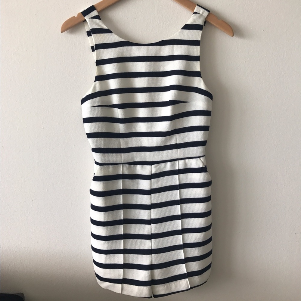 Gianni Bini Nautical Stripes Romper