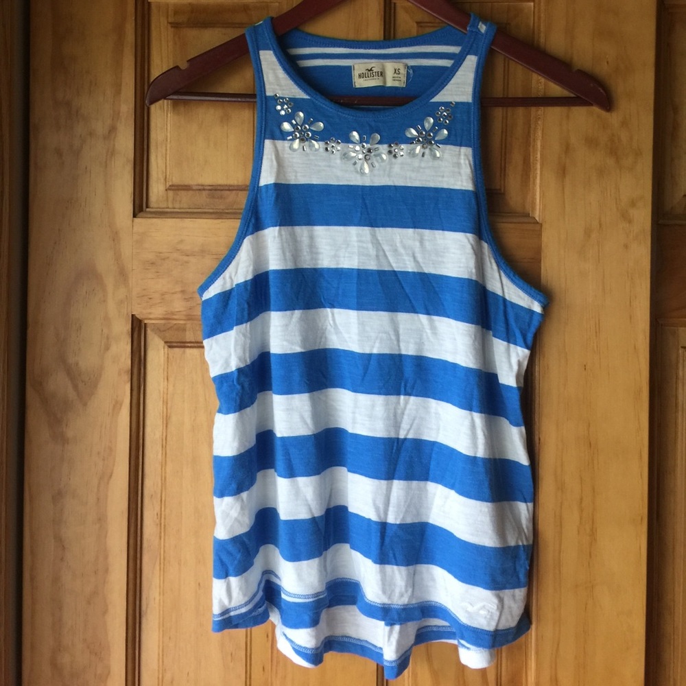 High neck HOLLISTER EMBELLISHED TANK