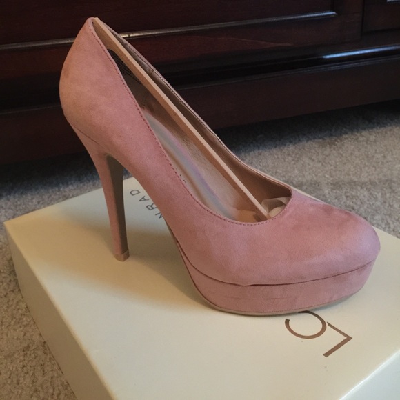 LC Lauren Conrad Johanna Women/'s High Heels Black Platform Stiletto Dress Shoes