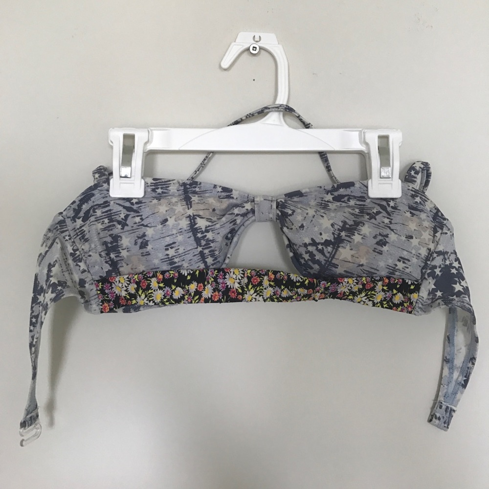 Stars and flowers bikini top