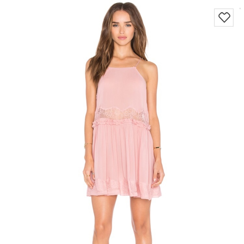 Free People Two for Tea Sip Dress in Blush Pink