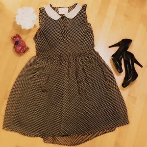 Urban Outfitters Polka Dot Peter Pan Collar Dress