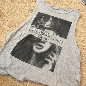 Graphic muscle tee