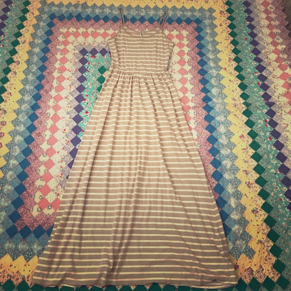 LC Lauren Conrad Striped Maxi Dress