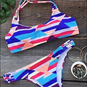Cupshe multicolored bathing suit