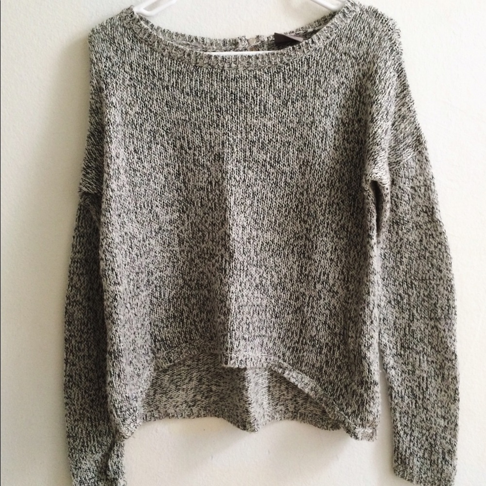 ASOS Zip Up Back Crew Neck Sweater