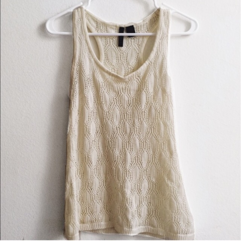 Full Tilt Lace Knit Tank Top