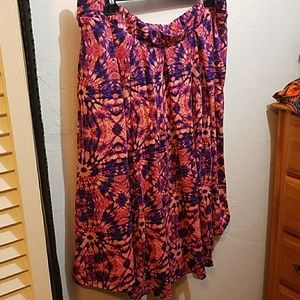 Lularoe tie dyed Madison Skirt (pockets) 3xl