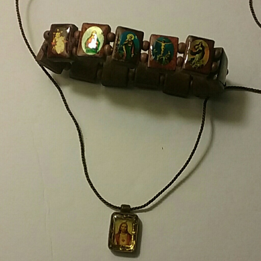 Miniature Pictures Necklace & Bracelet