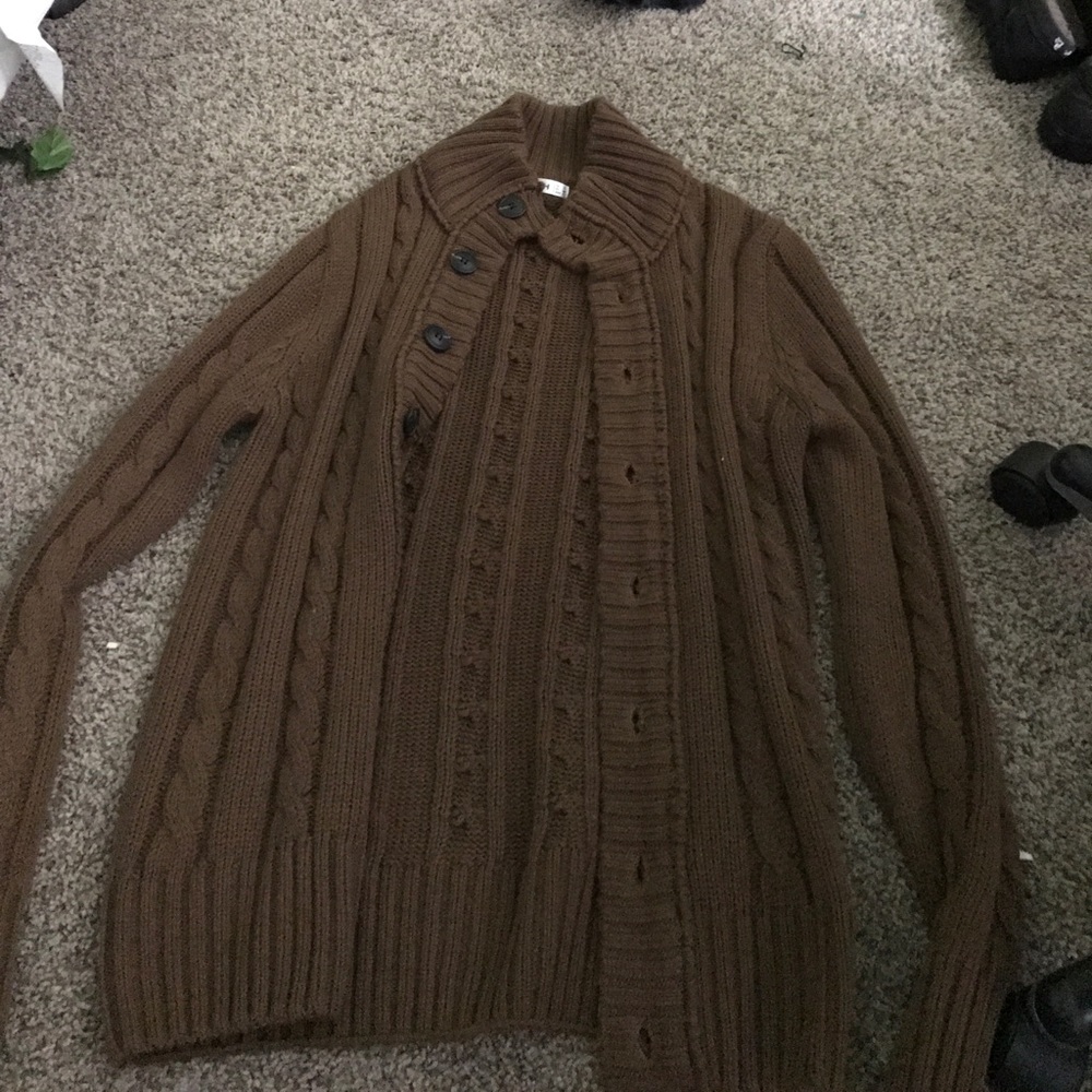 Brown unused cardigan (men's)
