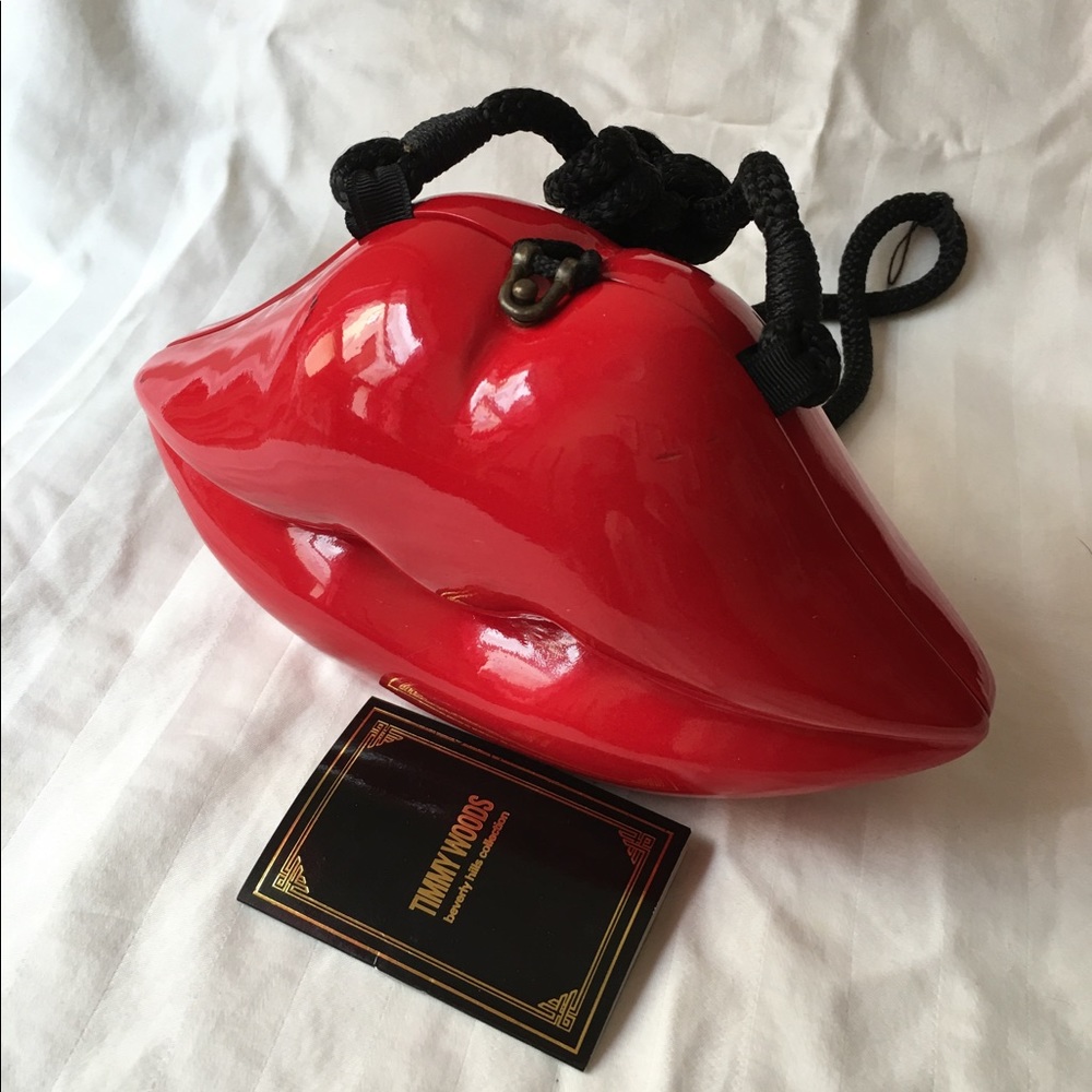 Vintage Certified Timmy Woods red lips Purse - Picture 2 of 6