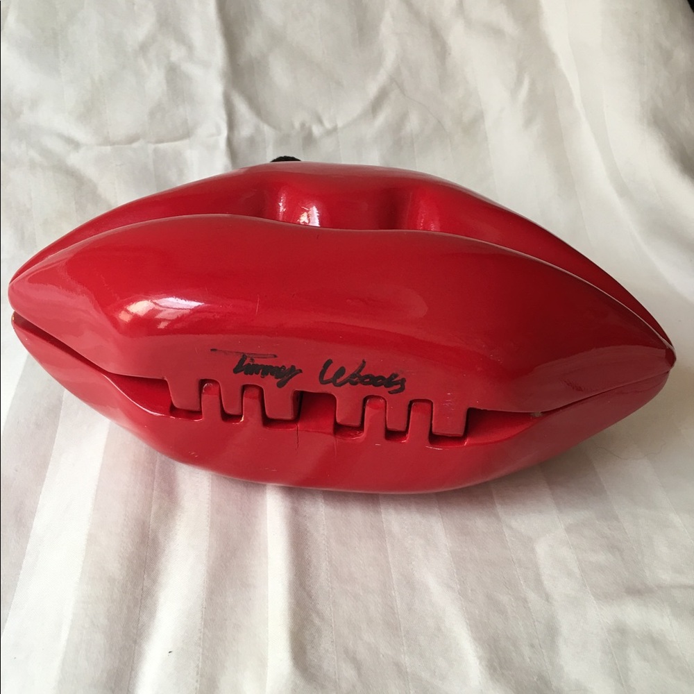 Vintage Certified Timmy Woods red lips Purse - Picture 3 of 6