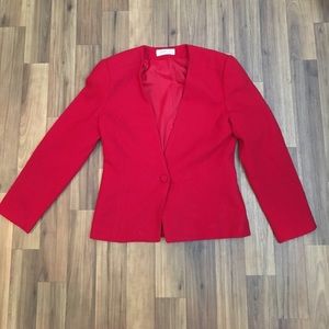 ❤️100% Pure Wool Cute Red Blazer❤️