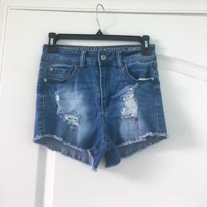 Blue jeans shorts