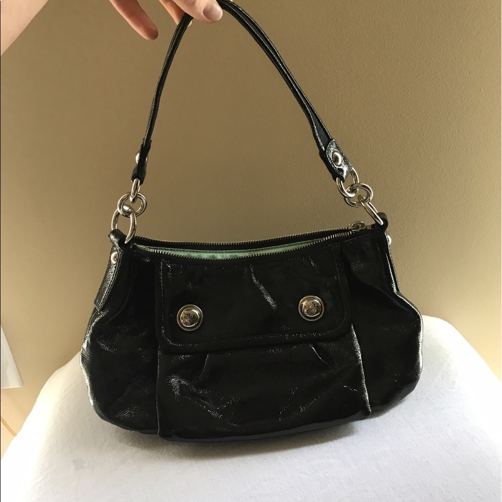Coach Black Patent Leather Purse