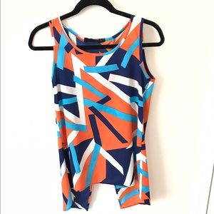 Colorful Sleeveless Blouse