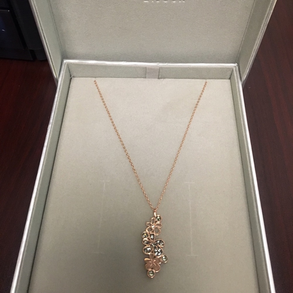Agnés b. Rose Gold flower necklace.