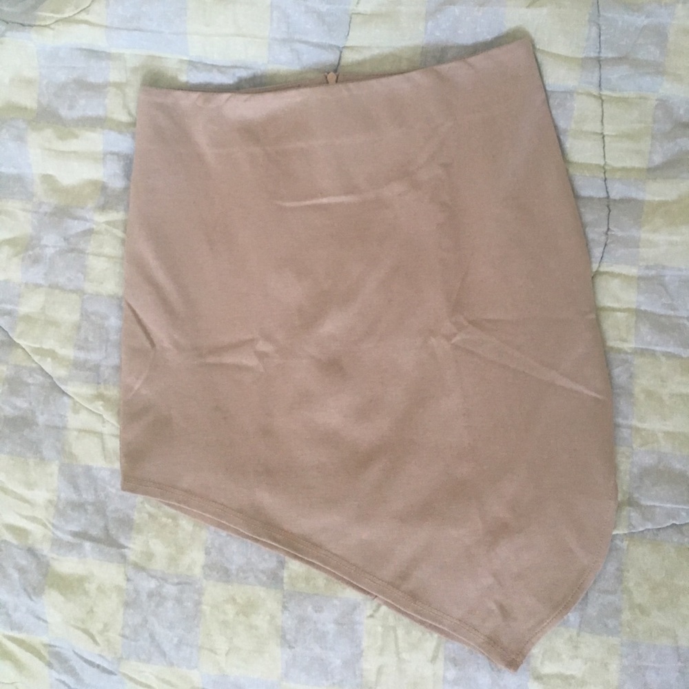 High Waisted Beige Skirt