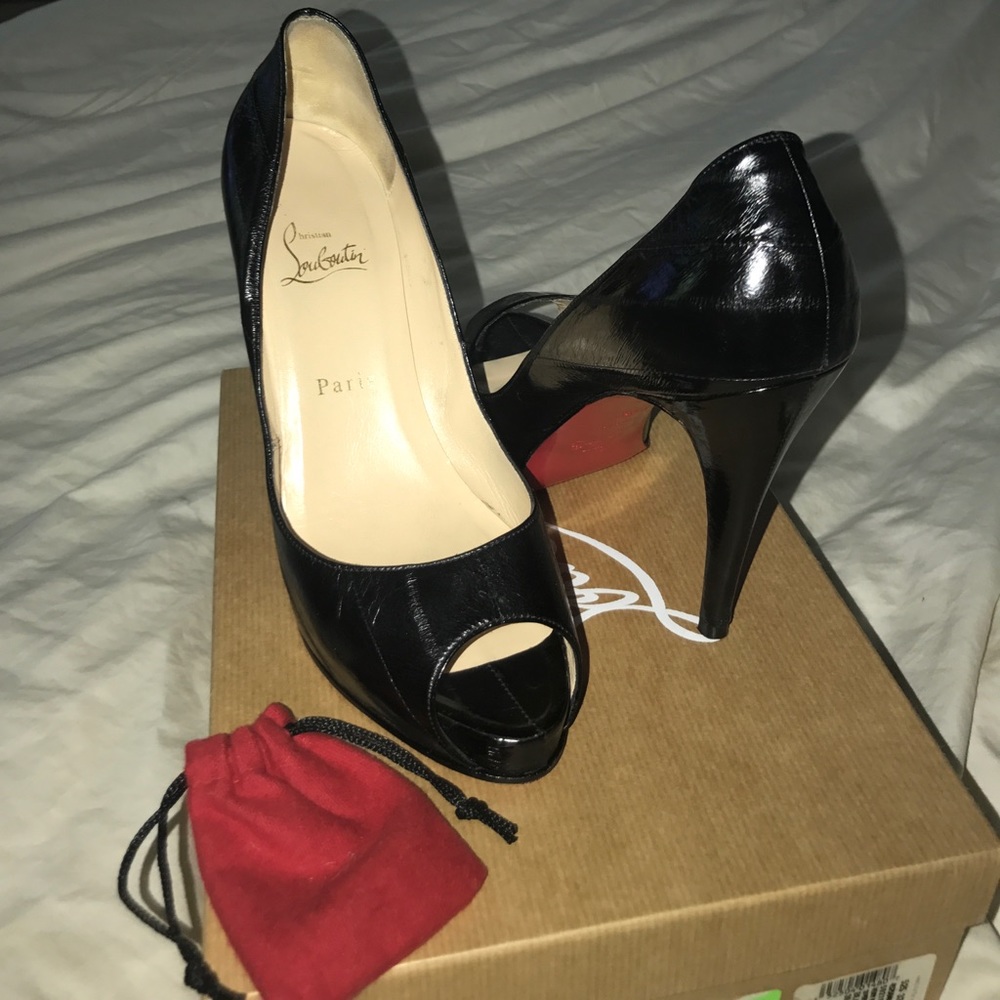 Authentic Christian Louboutin leather high heels