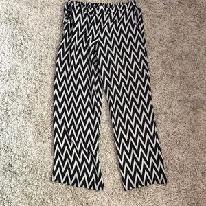 Cream&Black Pants