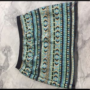 Chelsea & Violet sequined miniskirt