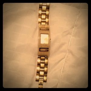Guess watch gold tone