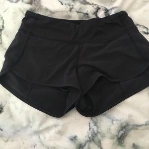 Black lululemon shorts