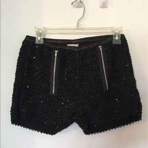 Sequin high waisted shorts