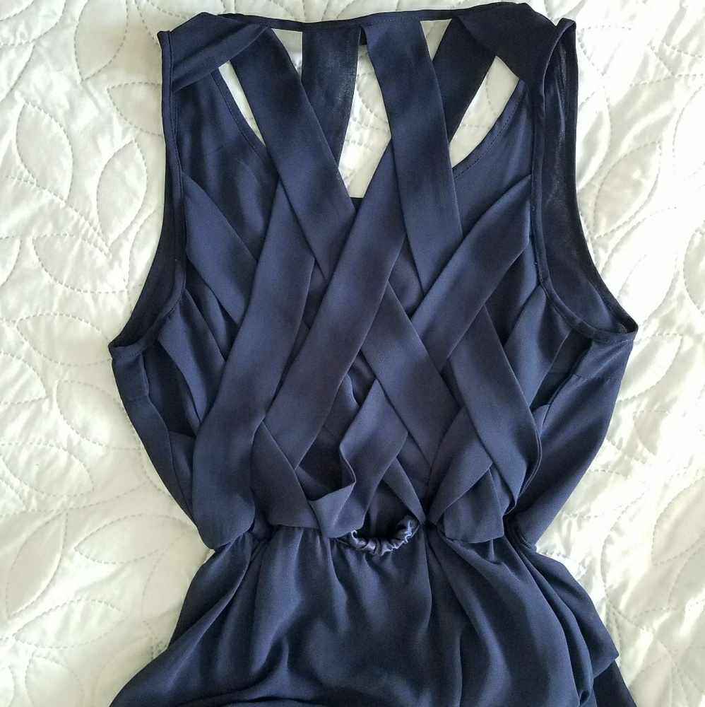 Braided back dress
