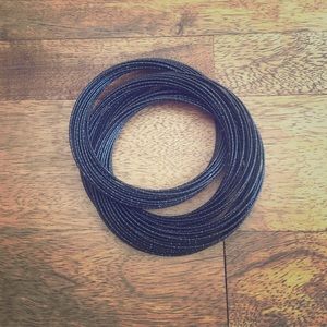 Black bangle bracelet