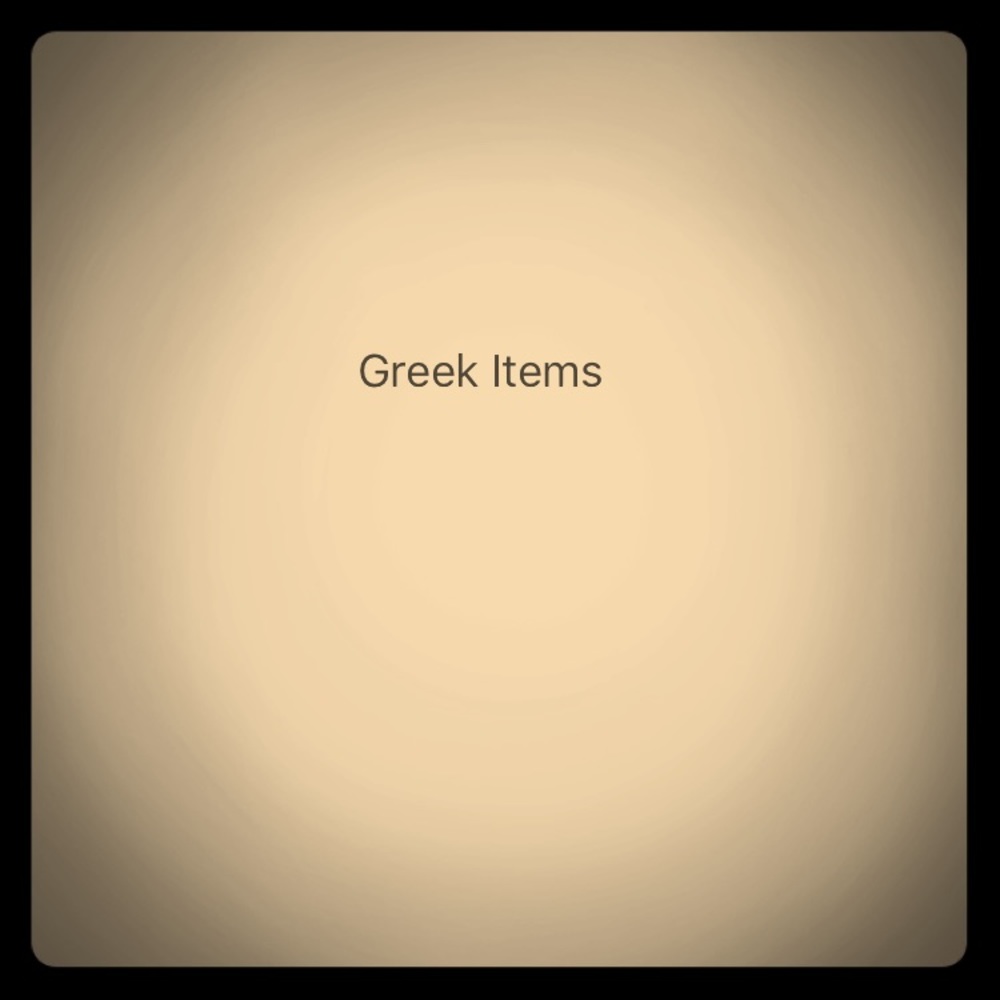 Sorority and fraternity items