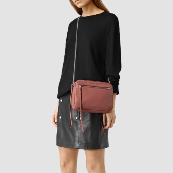 All Saints Fleur de lis crossbody bag new - Picture 2 of 8