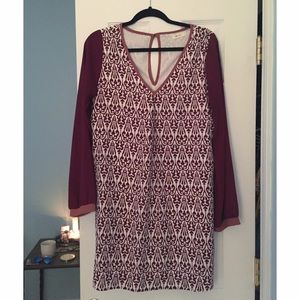 Maroon/burgundy Everly shift dress, size medium