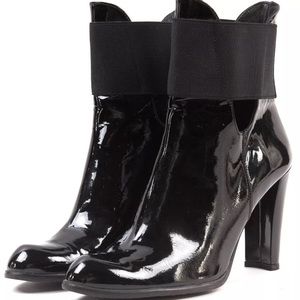 Stuart Weitzman Patent Leather Ankle Boots EUC
