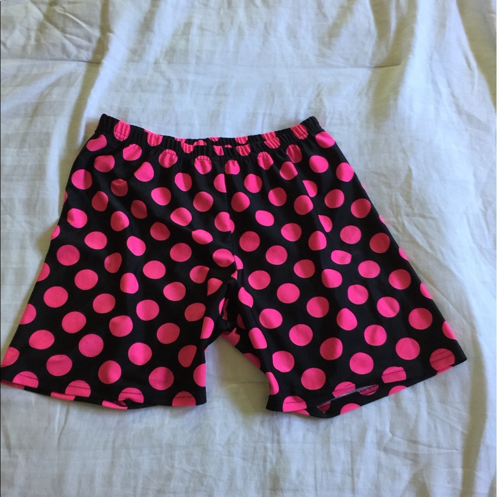 Polka dot compression shorts