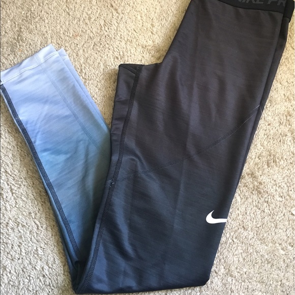 Nike Pants - SALe!!!Nike pro hyper warm ombre LIKE NEW!! FIRM $