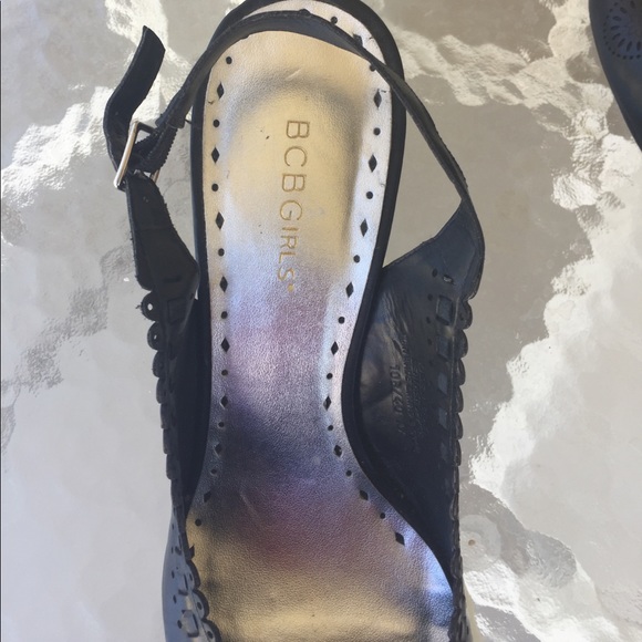BCBGIRLS SHOES BLACK SZ 10 - Picture 5 of 6