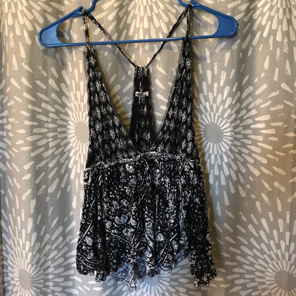 Paisley printed tank