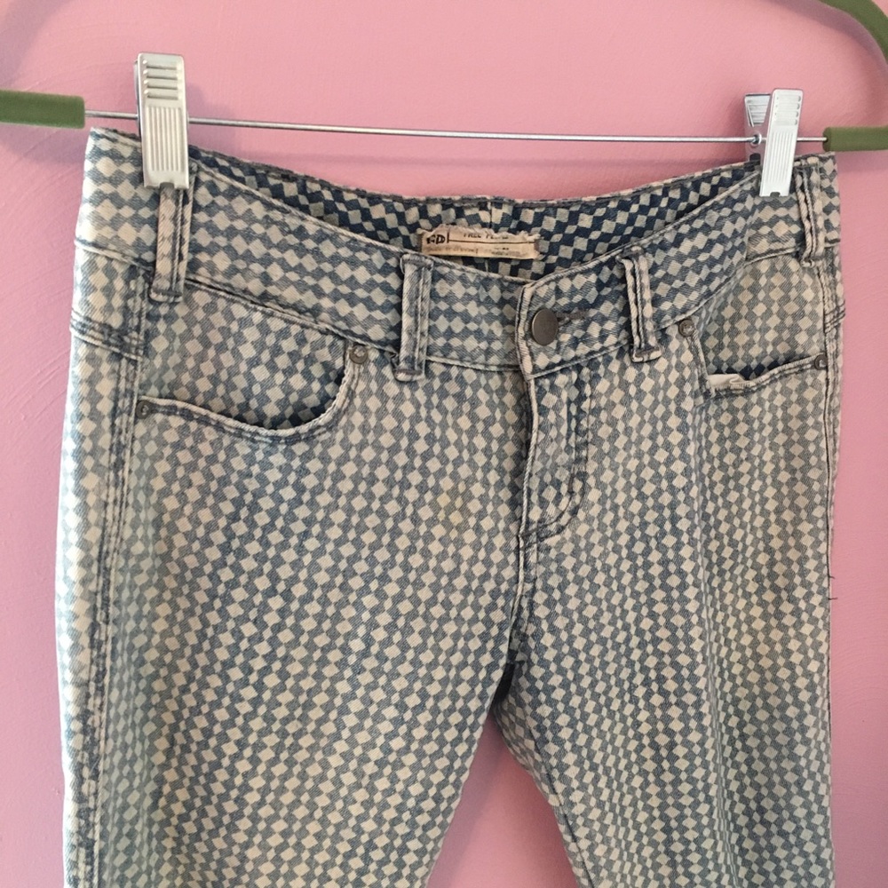 Patterned Free People Jeans