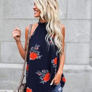 Floral Halter Blouse