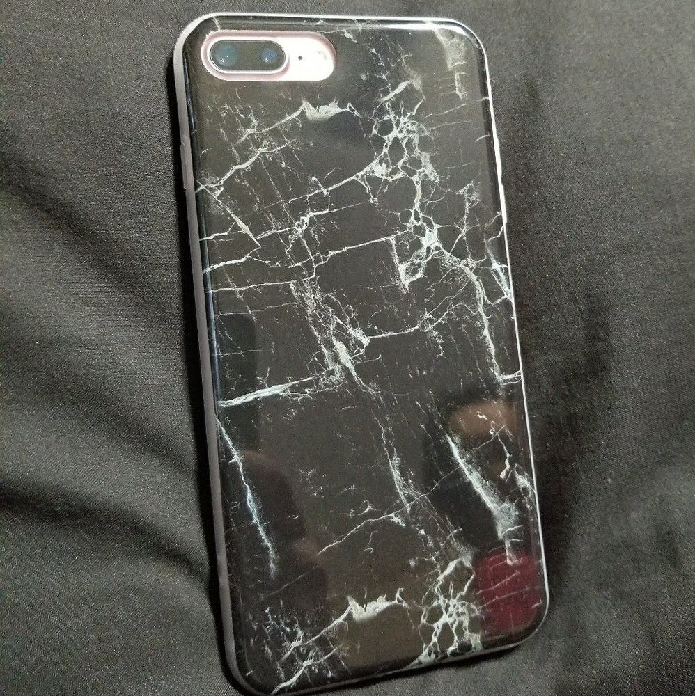 IPhone 7/8/7 Plus/8 Plus Black Marble Case