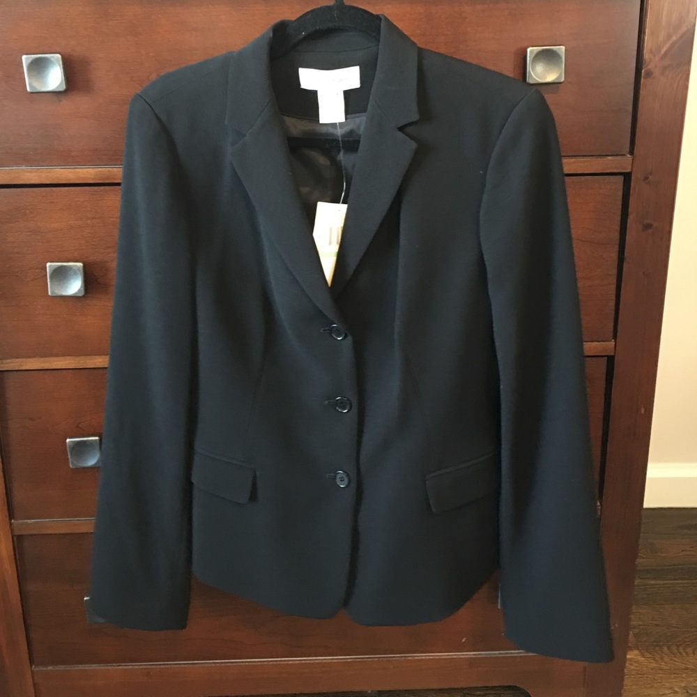 NWT Calvin Klein blazer black size 8